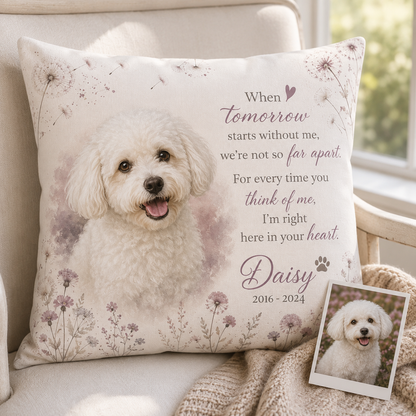 Custom Photo Dog Pillow | Gift For Dog Lovers | Personalized Dog Decor TOM99