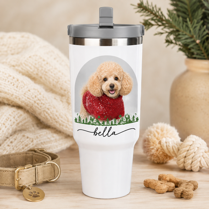 Custom Photo Dog 30oz Tumbler | Gift For Dog Lovers | Pet Lover Gifts TOM99