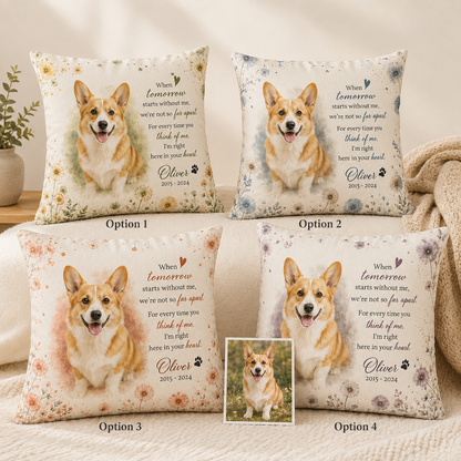 Custom Photo Dog Pillow | Gift For Dog Lovers | Personalized Dog Decor TOM99