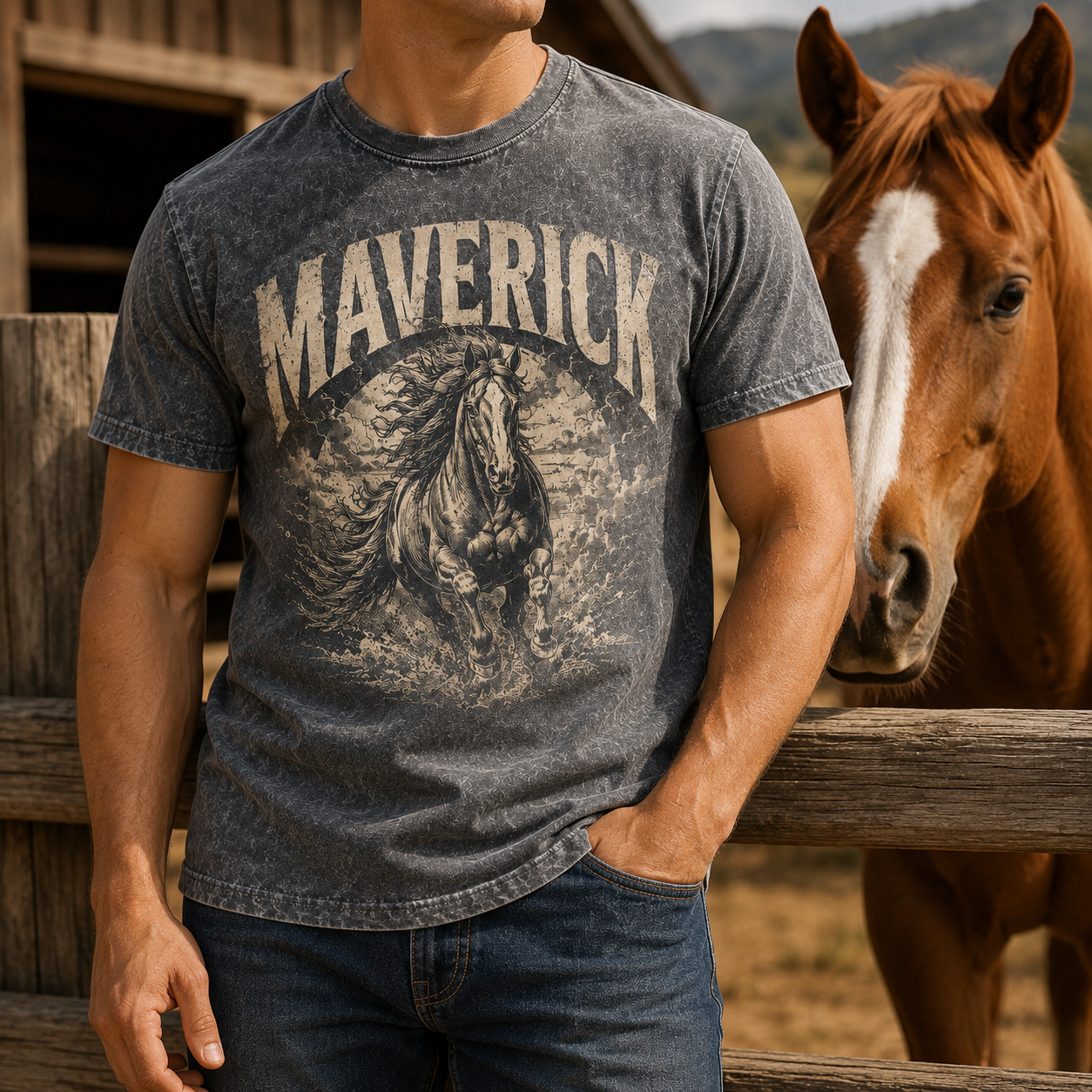 Custom Photo True Horse Love Wash T-Shirt | Personalized Horse Lover Shirt | Gift For Horse Lovers TOM99