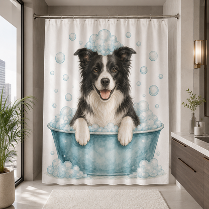 Custom Photo Dog Shower Curtain | Gift For Dog Lovers