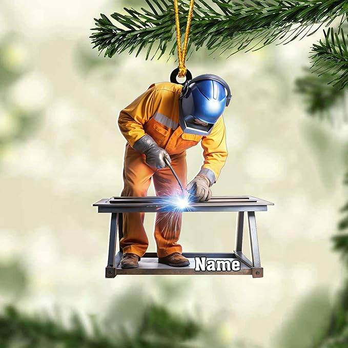 Custom Welder Welding Style 10 Christmas Ornament