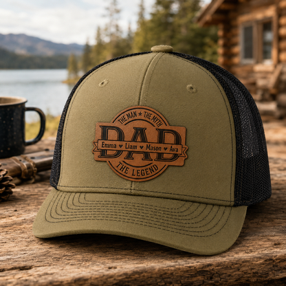 Personalized My Dad Trucker Hat | Custom Dad Photo Hat | Father's Day Gift | Gift For Dad | Dad Gifts TOM99