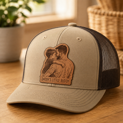 Personalized Boy Dad Trucker Hat | Custom Dad Photo Hat | Father's Day Gift | Gift For Dad | Dad Gifts TOM99