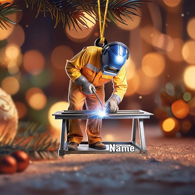 Custom Welder Welding Style 10 Christmas Ornament