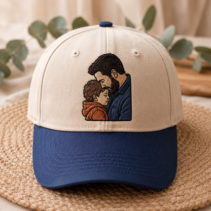 Custom Photo Dad Huge Embroidered Hat, Personalized Cap, Custom Portrait Dad Hat, Father’s Day Gift TOM99