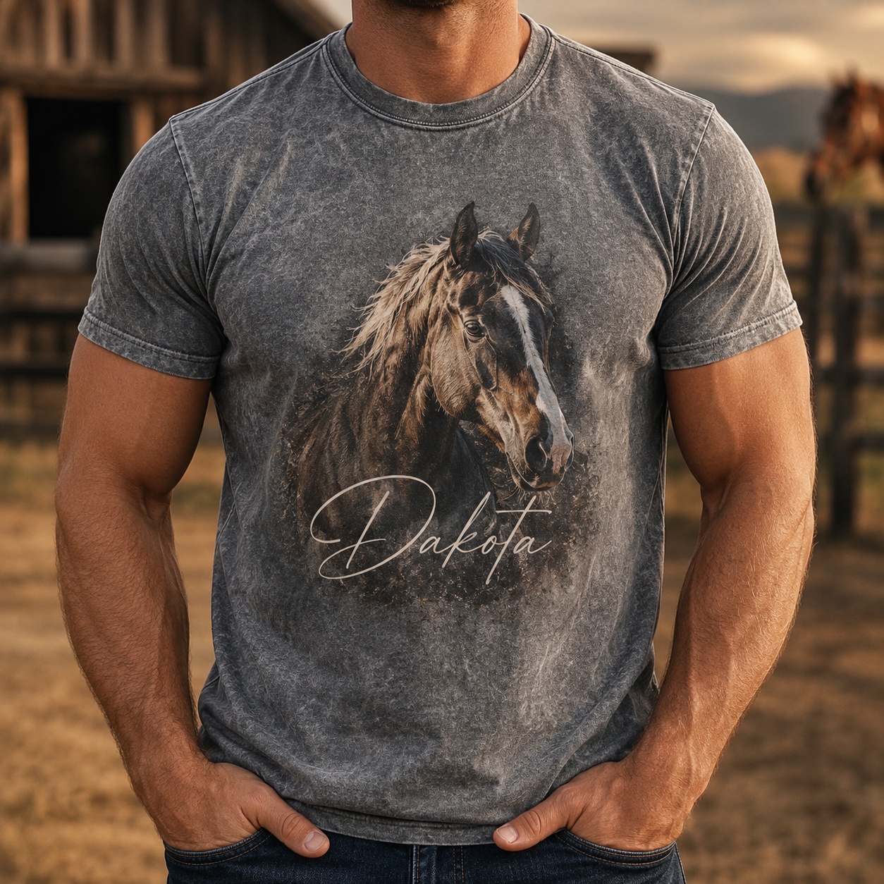 Custom Photo Pure Horse Wash T-Shirt | Personalized Horse Lover Shirt | Gift For Horse Lovers TOM99