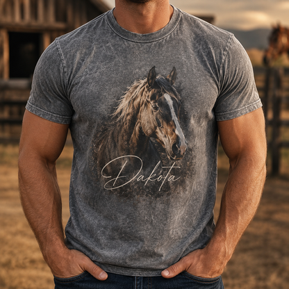 Custom Photo Pure Horse Wash T-Shirt | Personalized Horse Lover Shirt | Gift For Horse Lovers TOM99