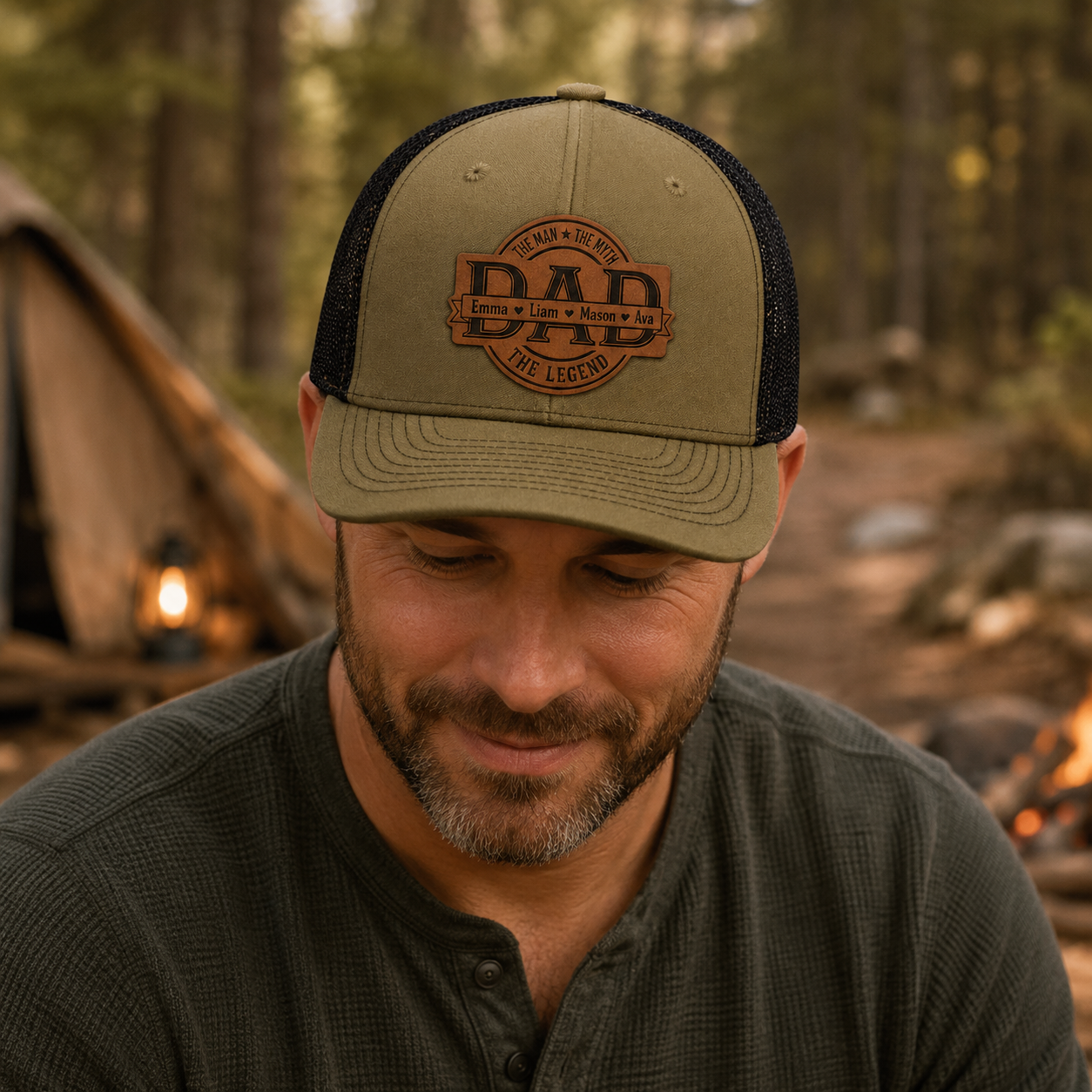 Personalized My Dad Trucker Hat | Custom Dad Photo Hat | Father's Day Gift | Gift For Dad | Dad Gifts TOM99