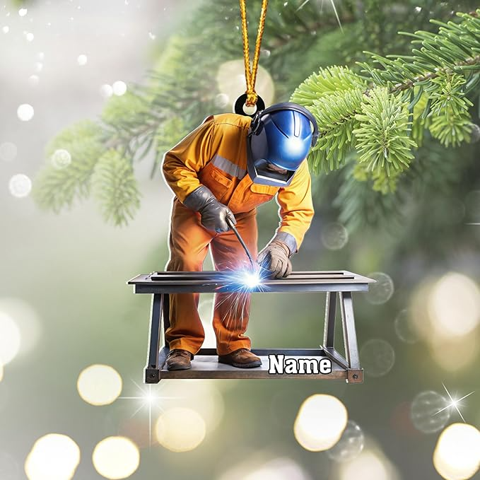 Custom Welder Welding Style 10 Christmas Ornament