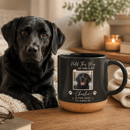 Custom Photo Dog 12oz Cork Mug | Gift For Dog Lovers | Pet Lover Gifts TOM99