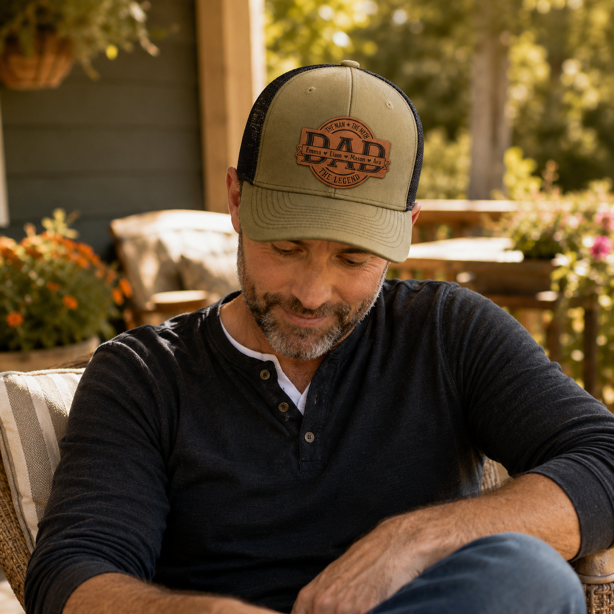 Personalized My Dad Trucker Hat | Custom Dad Photo Hat | Father's Day Gift | Gift For Dad | Dad Gifts TOM99