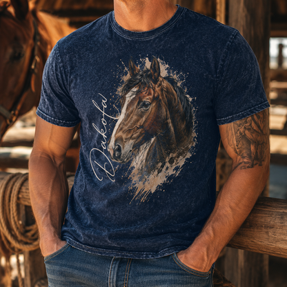 Custom Photo Pure Horse Wash T-Shirt | Personalized Horse Lover Shirt | Gift For Horse Lovers TOM99