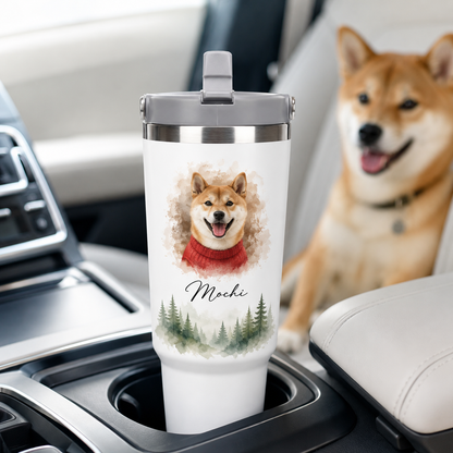 Custom Photo Dog 30oz Tumbler | Gift For Dog Lovers | Pet Lover Gifts TOM99