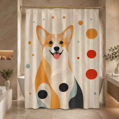 Custom Photo Dog Shower Curtain | Gift For Dog Lovers