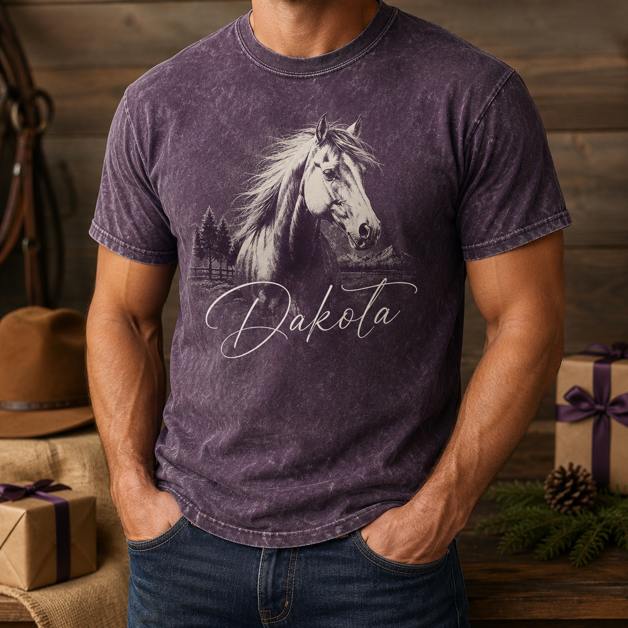 Custom Photo Pure Horse Wash T-Shirt | Personalized Horse Lover Shirt | Gift For Horse Lovers TOM99