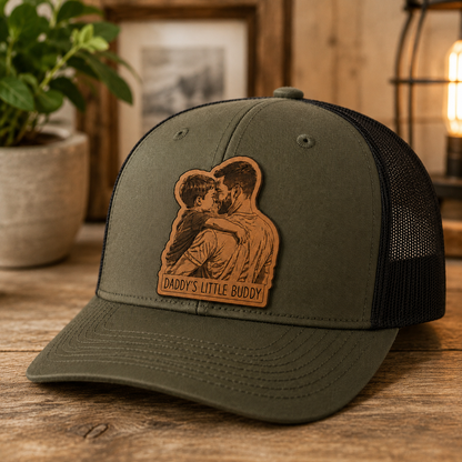 Personalized Boy Dad Trucker Hat | Custom Dad Photo Hat | Father's Day Gift | Gift For Dad | Dad Gifts TOM99