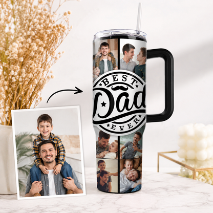 Custom Best Dad Ever 40oz Tumbler, Personalized Dad Tumbler, Father’s Day Gift TOM99