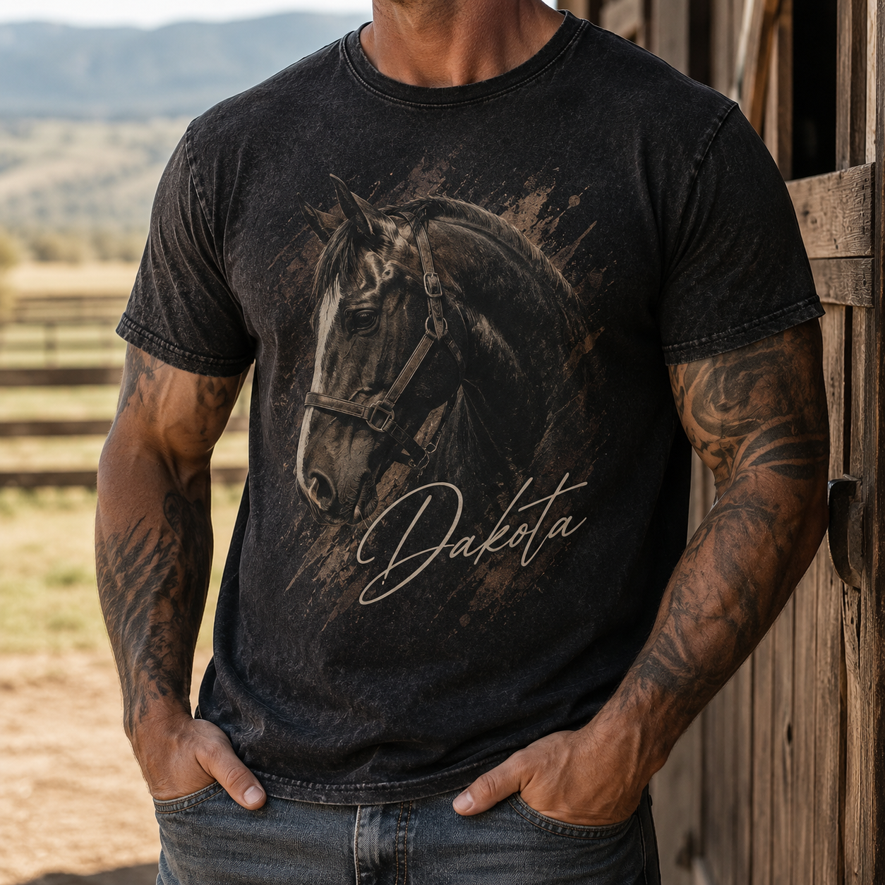 Custom Photo Pure Horse Wash T-Shirt | Personalized Horse Lover Shirt | Gift For Horse Lovers TOM99