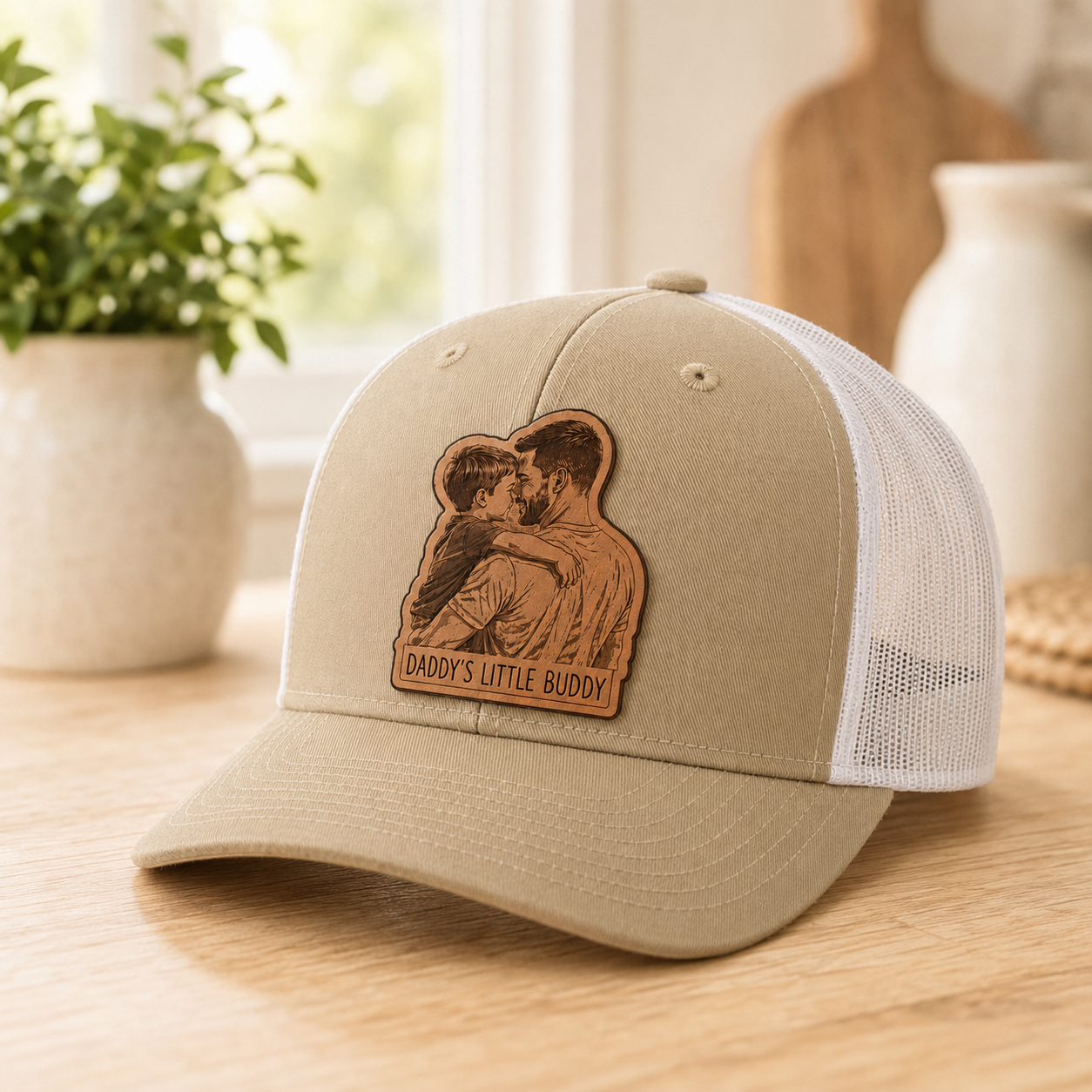 Personalized Boy Dad Trucker Hat | Custom Dad Photo Hat | Father's Day Gift | Gift For Dad | Dad Gifts TOM99