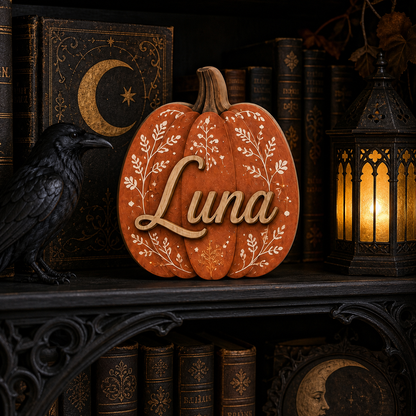 Personalized  Wooden Block Halloween 2D Flat, Custom Couple Wood Sign, Halloween Gift Decor  THUC99