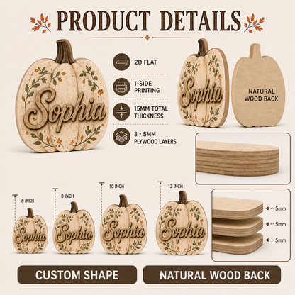 Personalized  Wooden Block Halloween 2D Flat, Custom Couple Wood Sign, Halloween Gift Decor  THUC99
