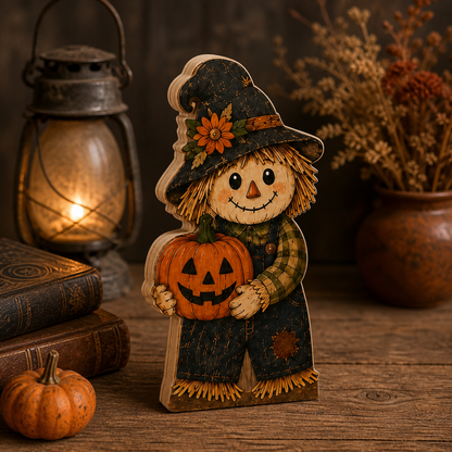 Personalized Mannequin Halloween Wooden Block 2D Flat, Custom Wood Sign, Spooky Home Decor Gift