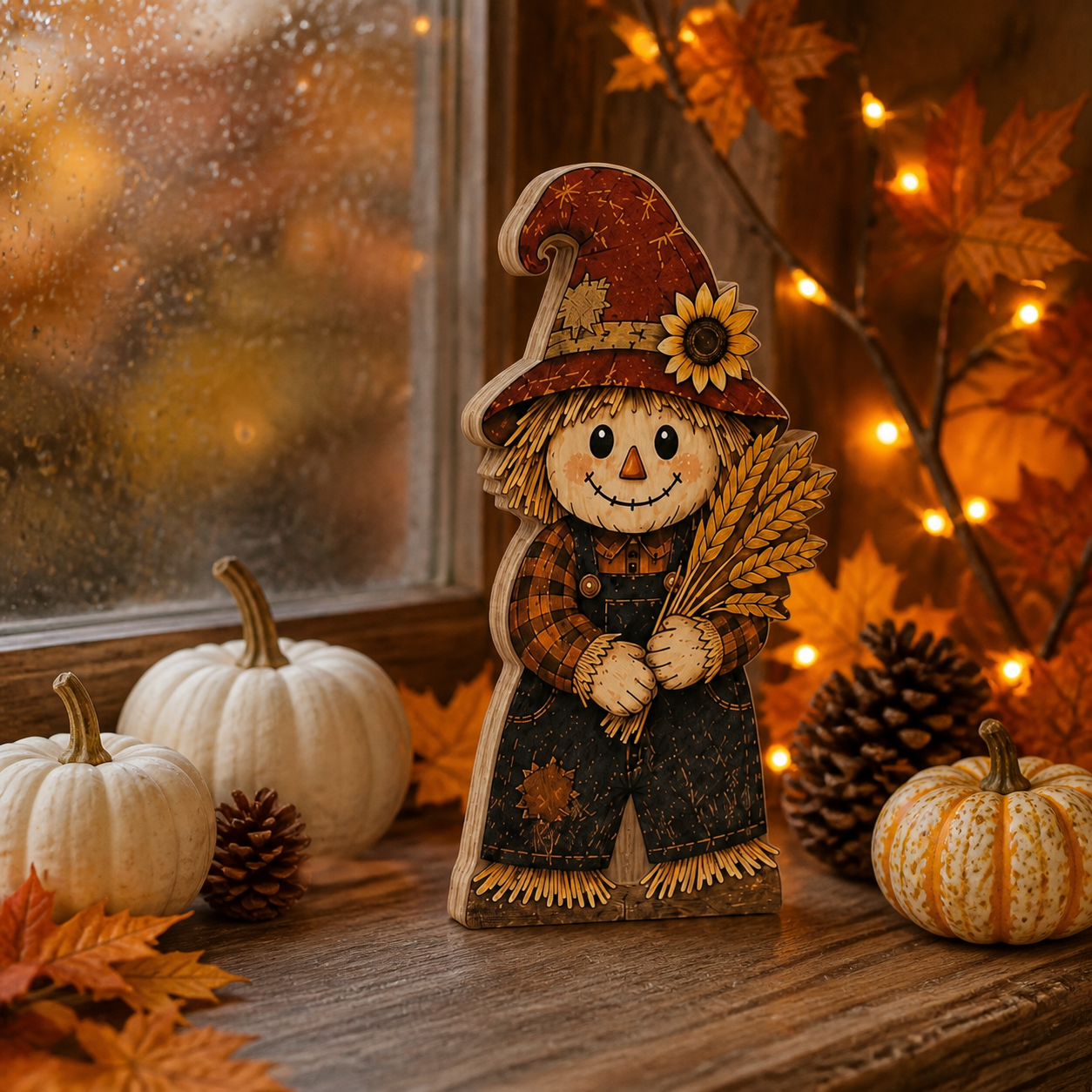 Personalized Mannequin Halloween Wooden Block 2D Flat, Custom Wood Sign, Spooky Home Decor Gift
