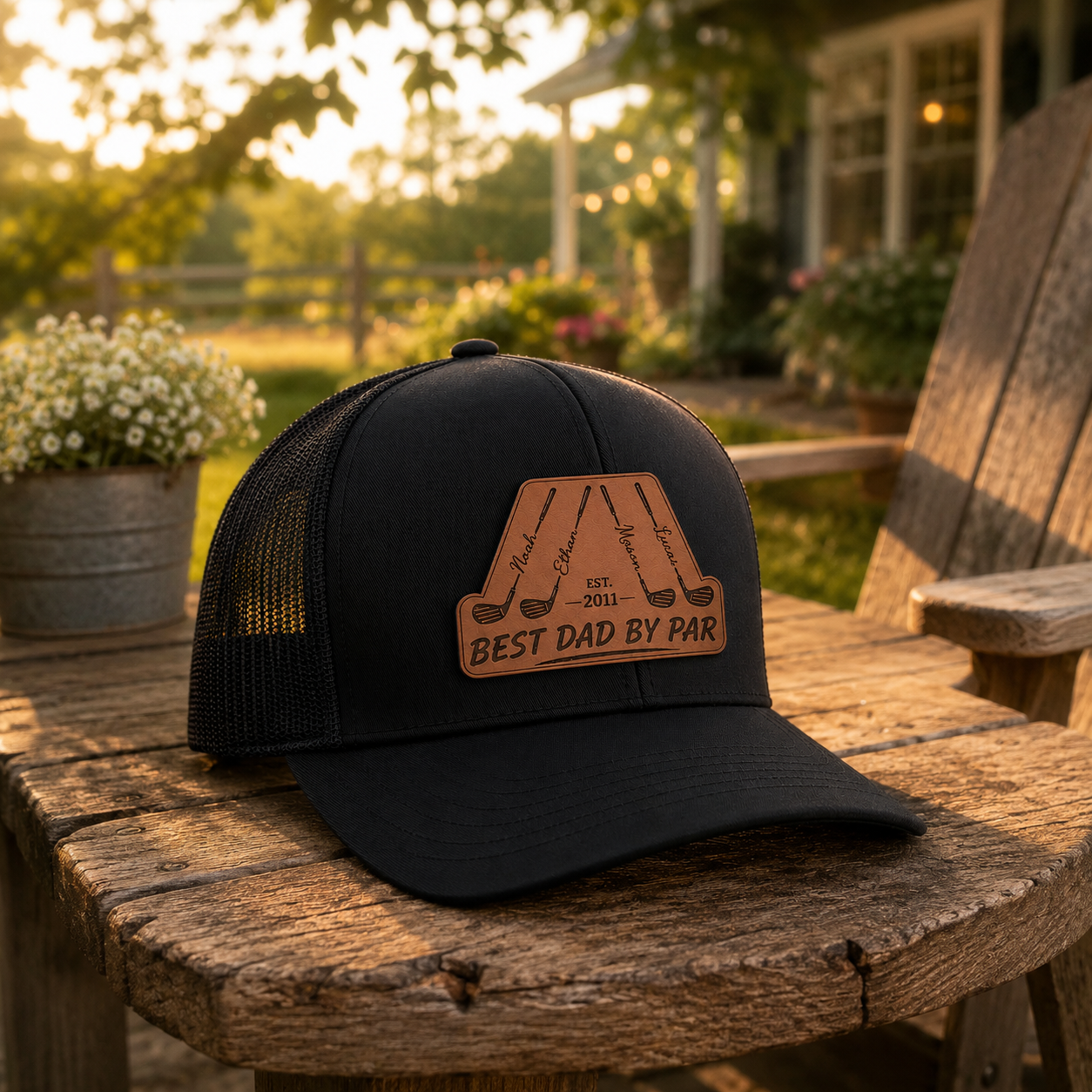 Personalized Dad Golf Trucker Hat | Custom Dad Photo Hat | Father's Day Gift | Gift For Dad | Dad Gifts TOM99