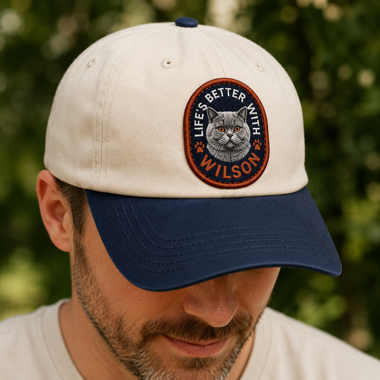 Custom Photo Cat Embroidered Hat | Gift For Cat Lovers Pa99