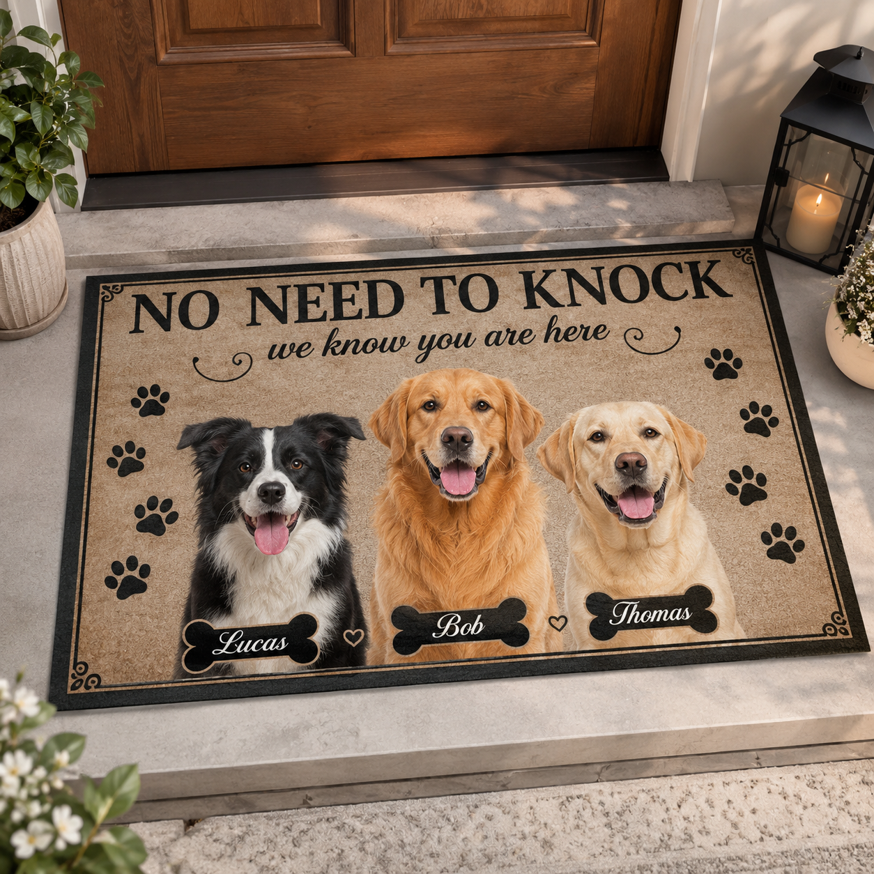 Custom Photo No Need To Know Dog Doormat | Photo Pet Doormat | Gift For Dog Lovers