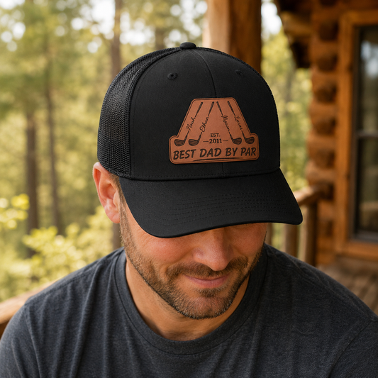 Personalized Dad Golf Trucker Hat | Custom Dad Photo Hat | Father's Day Gift | Gift For Dad | Dad Gifts TOM99