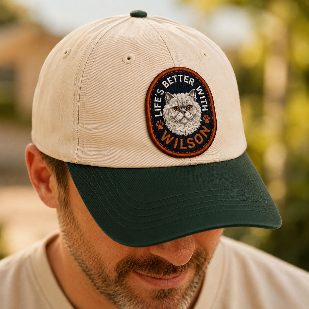 Custom Photo Cat Embroidered Hat | Gift For Cat Lovers Pa99