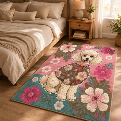 Custom Photo Dog Area Rug | Gift For Dog Lovers