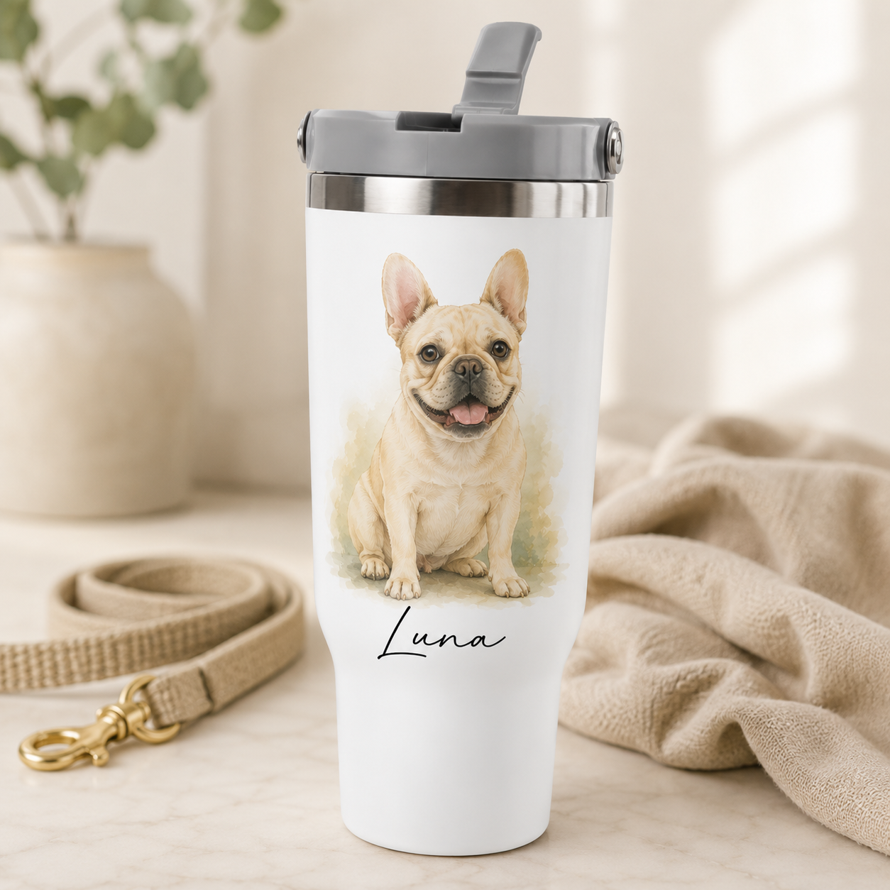 Custom Photo Best Dog 30oz Tumbler | Gift For Dog Lovers | Pet Lover Gifts TOM99