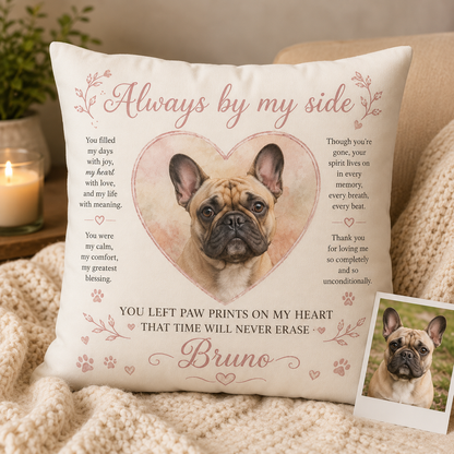 Custom Photo Dog In My Heart Pillow | Gift For Dog Lovers | Personalized Dog Decor TOM99