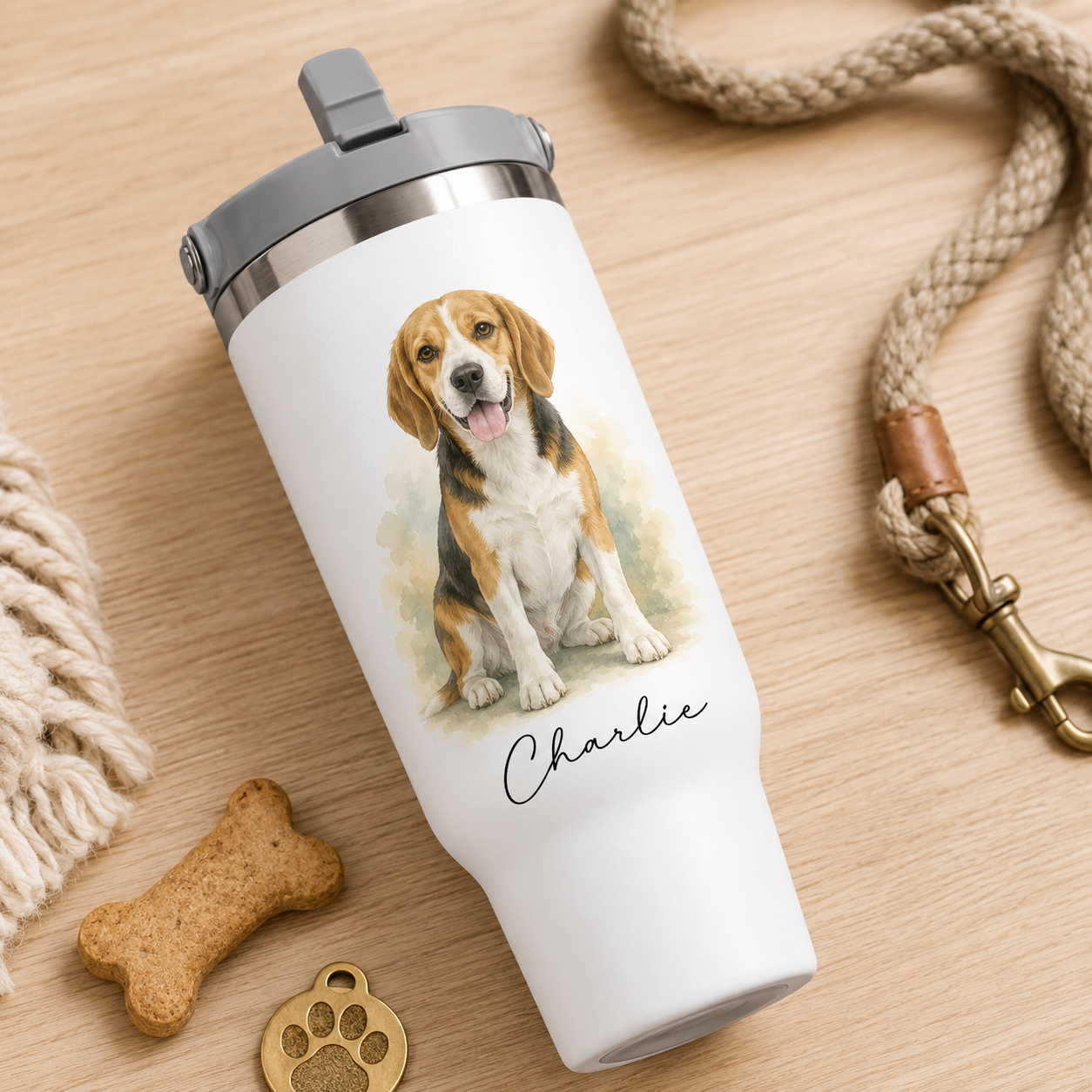 Custom Photo Best Dog 30oz Tumbler | Gift For Dog Lovers | Pet Lover Gifts TOM99