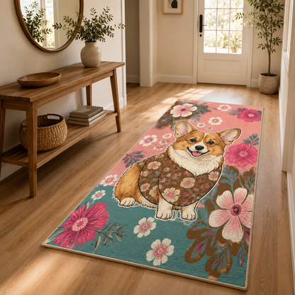 Custom Photo Dog Area Rug | Gift For Dog Lovers