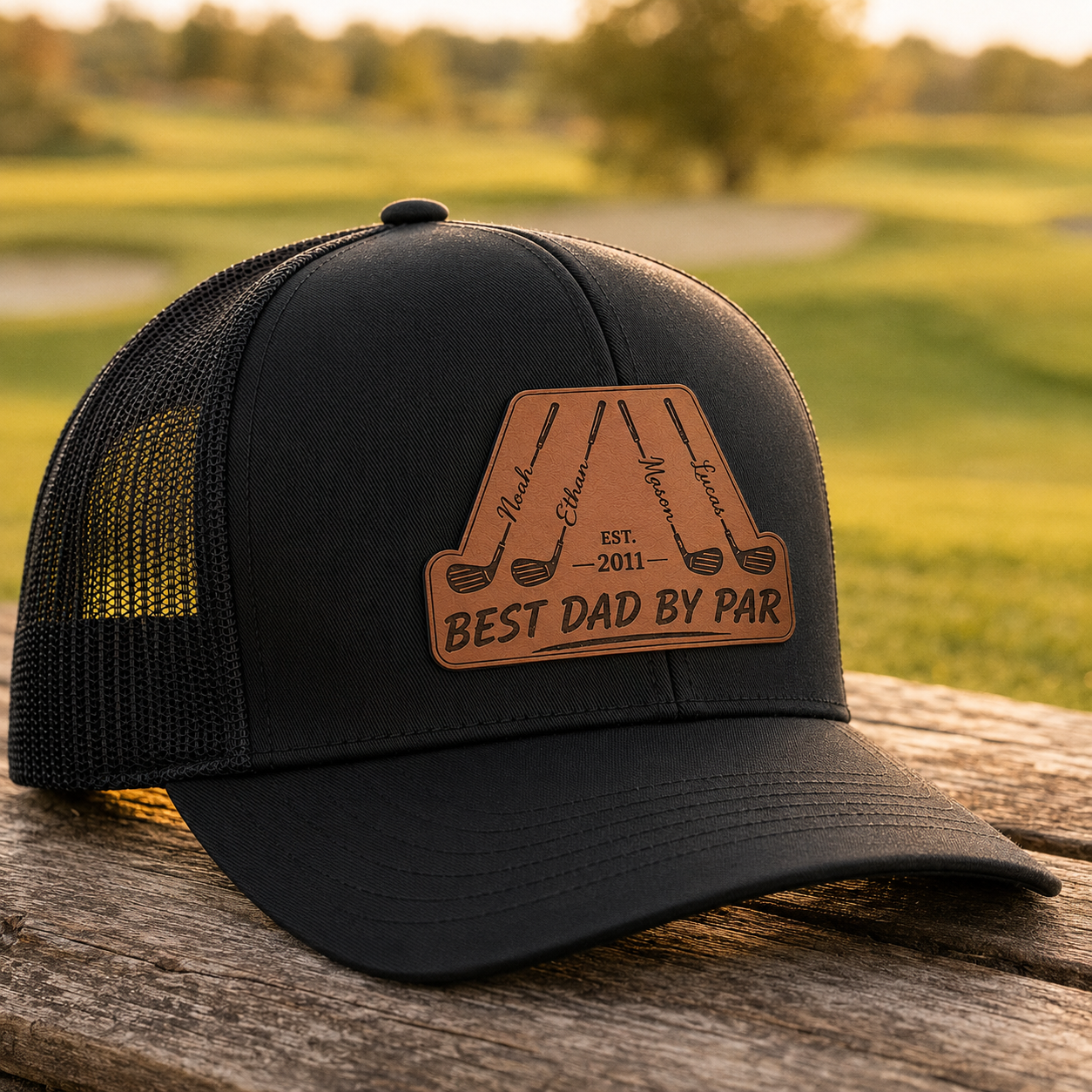 Personalized Dad Golf Trucker Hat | Custom Dad Photo Hat | Father's Day Gift | Gift For Dad | Dad Gifts TOM99