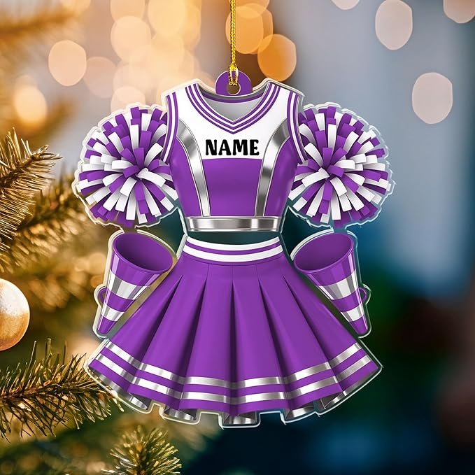 Custom Cheerleaders Style 14 Christmas Ornament