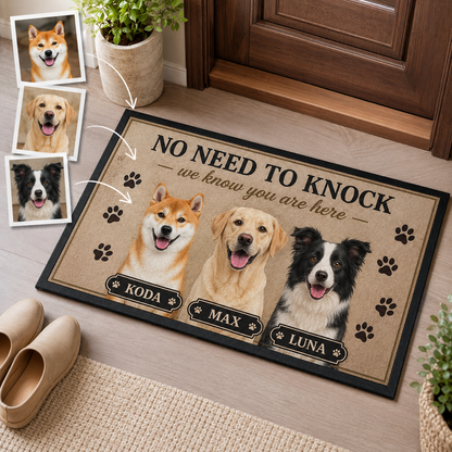 Custom Photo No Need To Know Dog Doormat | Photo Pet Doormat | Gift For Dog Lovers
