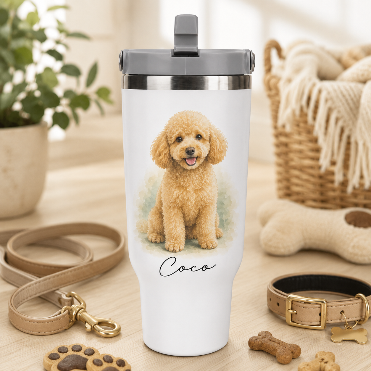 Custom Photo Best Dog 30oz Tumbler | Gift For Dog Lovers | Pet Lover Gifts TOM99