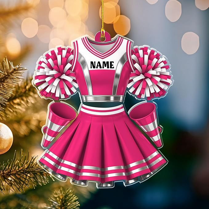 Custom Cheerleaders Style 14 Christmas Ornament