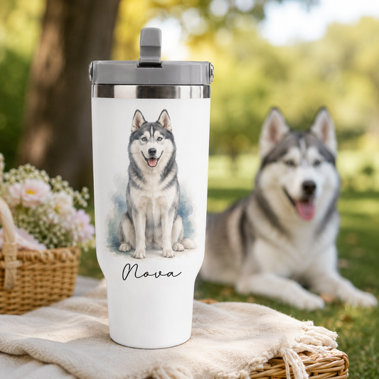 Custom Photo Best Dog 30oz Tumbler | Gift For Dog Lovers | Pet Lover Gifts TOM99