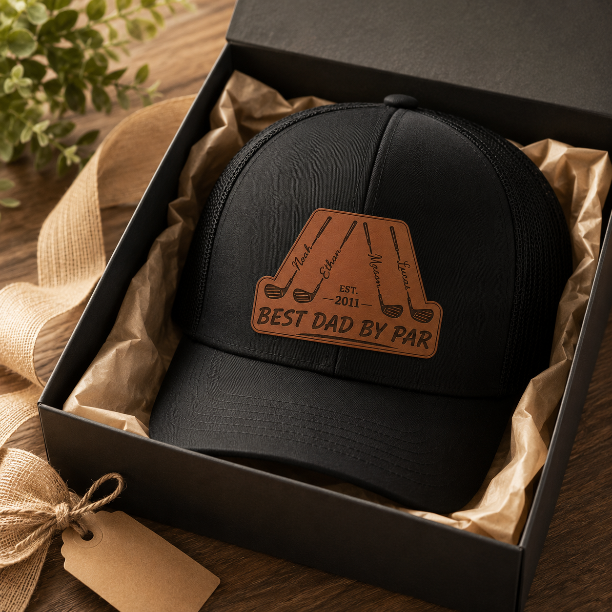 Personalized Dad Golf Trucker Hat | Custom Dad Photo Hat | Father's Day Gift | Gift For Dad | Dad Gifts TOM99