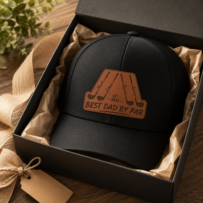 Personalized Dad Golf Trucker Hat | Custom Dad Photo Hat | Father's Day Gift | Gift For Dad | Dad Gifts TOM99