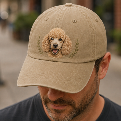 Personalized Dog Embroidered Vintage Hat, Custom Pet Photo Hat, Dog Dad Gift THUC99
