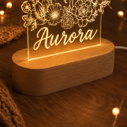 Custom Photo Unicorn Horse Wooden Led Light | Personalized Horse Photo Wooden Led Light | Gift For Horse Lovers TOM99