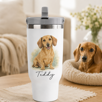 Custom Photo Best Dog 30oz Tumbler | Gift For Dog Lovers | Pet Lover Gifts TOM99