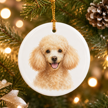 Custom Photo Dog Inside In Your Heart Memorial Ceramic Ornament | Personalized Dog Lovers Gifts | Gift For Dog Lovers TOM99